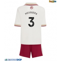 Maglie da calcio Arsenal Cristhian Mosquera #3 Terza Maglia Bambino 2025-26 Manica Corta + Pantaloni corti)